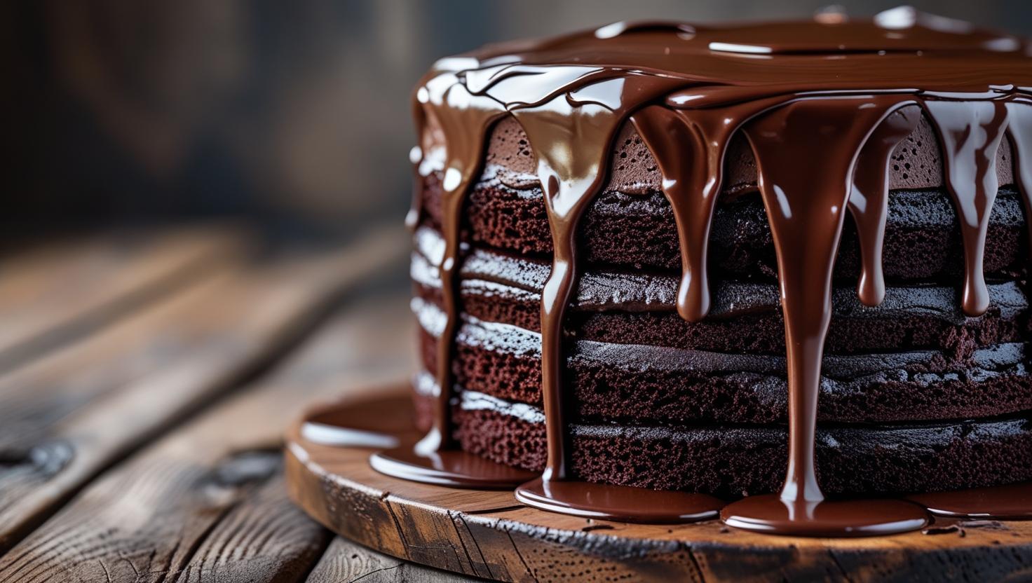 【1ピース】あふれ出るチョコレートケーキ